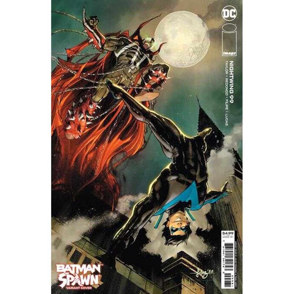 NIGHTWING (2016) # 99 COVER G JAVIER FERNANDEZ DC SPAWN CARD STOCK VARIANT