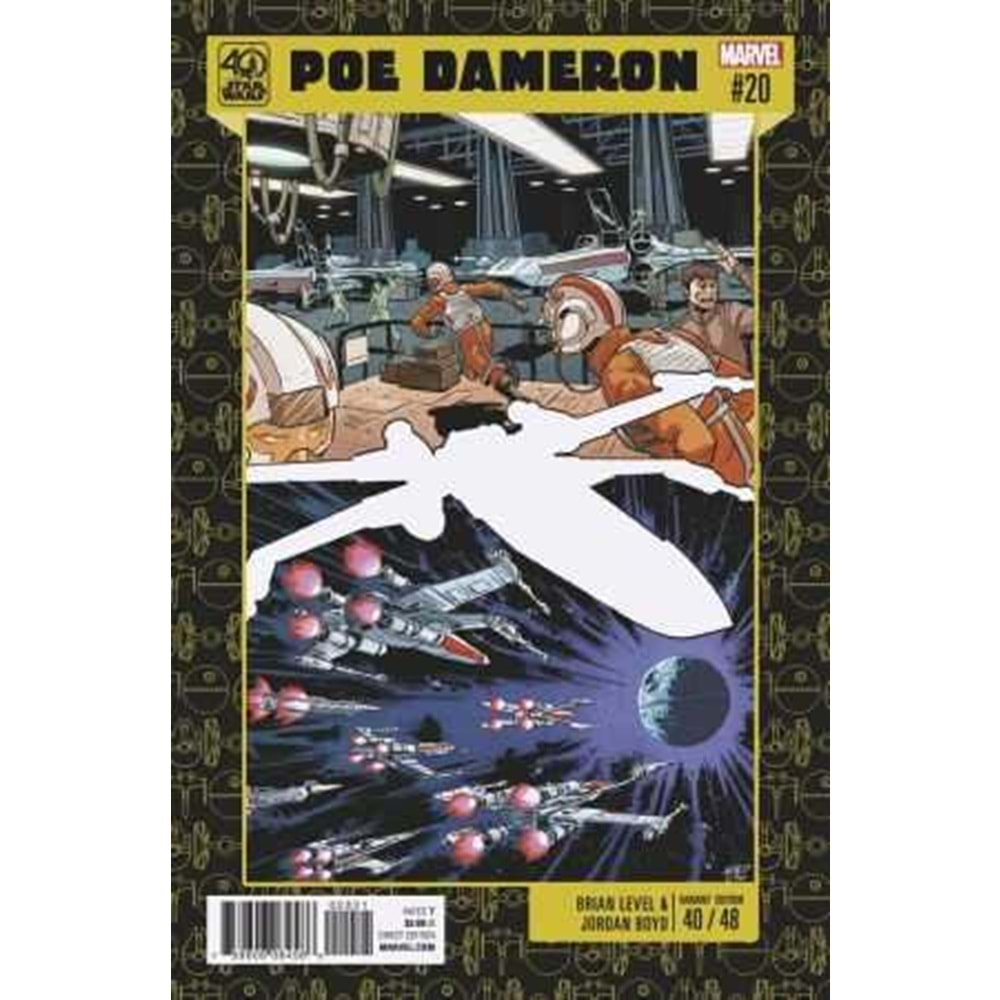 STAR WARS POE DAMERON # 20 40TH ANNIVERSARY VARIANT