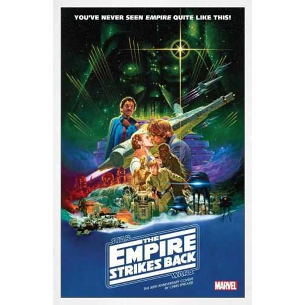 STAR WARS EMPIRE STRIKES BACK 40TH ANNIVERSARY C0VER SPROUSE # 1 MOVIE POSTER VARIANT