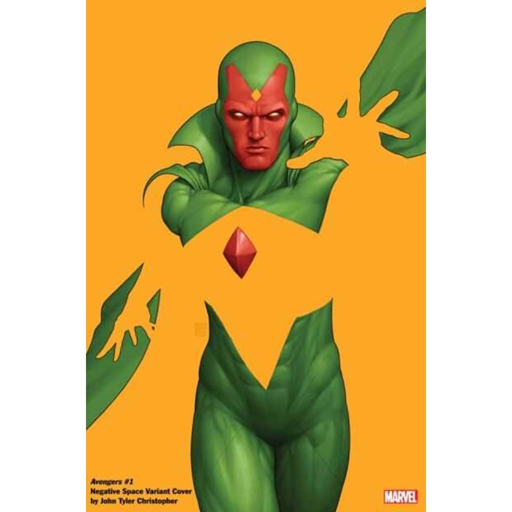 AVENGERS (2023) # 1 JOHN TYLER CHRISTOPHER NEGATIVE SPACE VARIANT