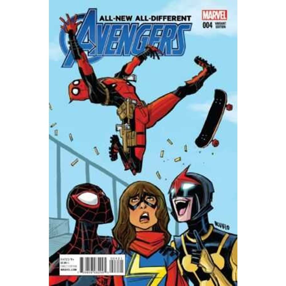 ALL NEW ALL DIFFERENT AVENGERS # 4 1:10 RUBIO VARIANT