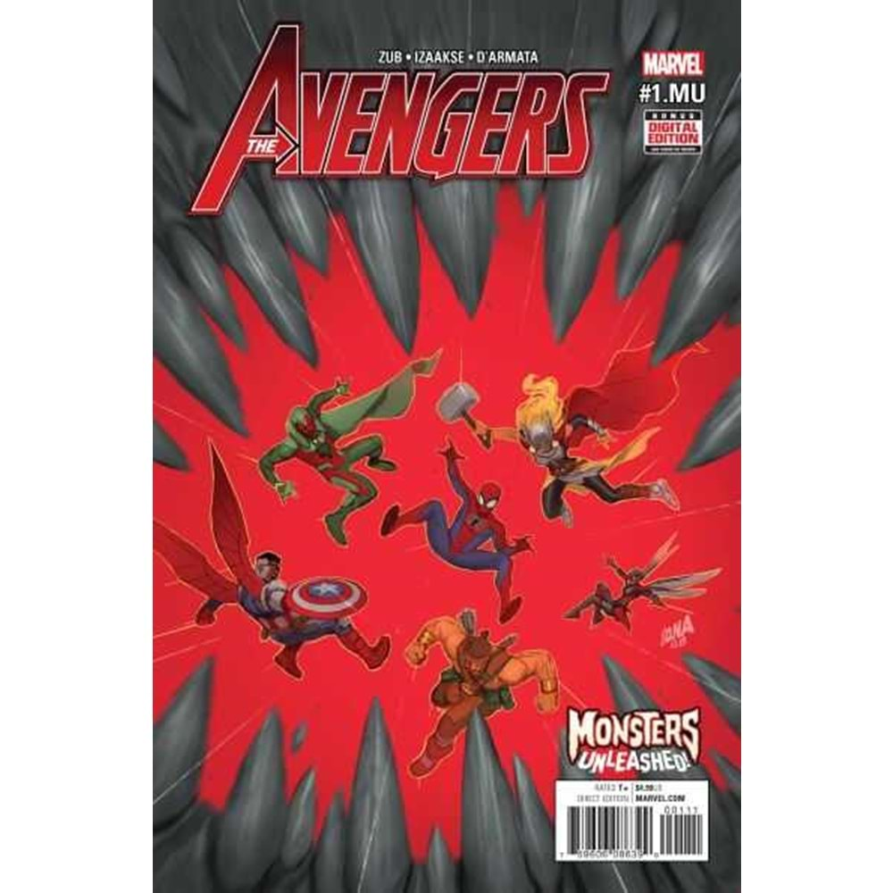 AVENGERS (2017) # 1.MU ART ADAMS MONSTERS VARIANT