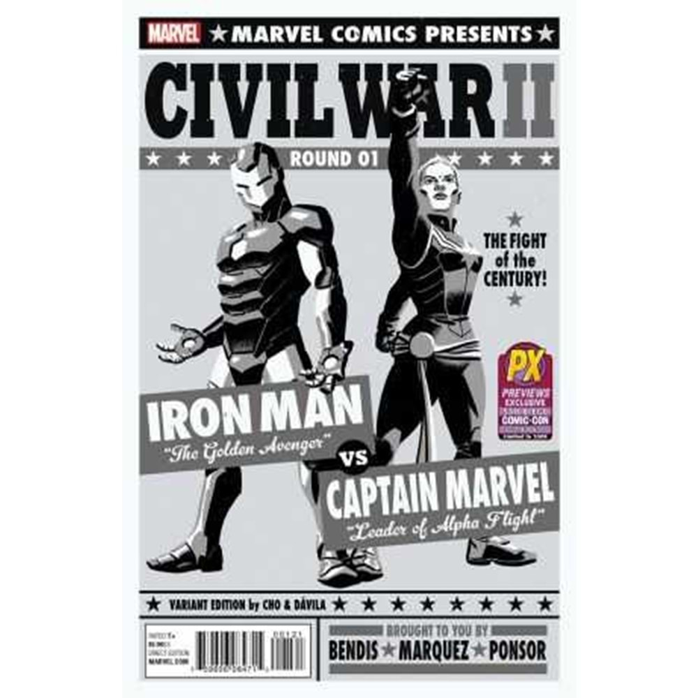 CIVIL WAR II # 1 PREVIEWS EXCLUSIVE SDCC VARIANT