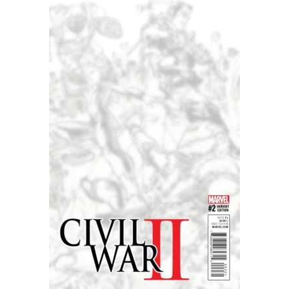 CIVIL WAR II # 2 KIM JUNG GI BLACK & WHITE CONNECTING VIRGIN VARIANT