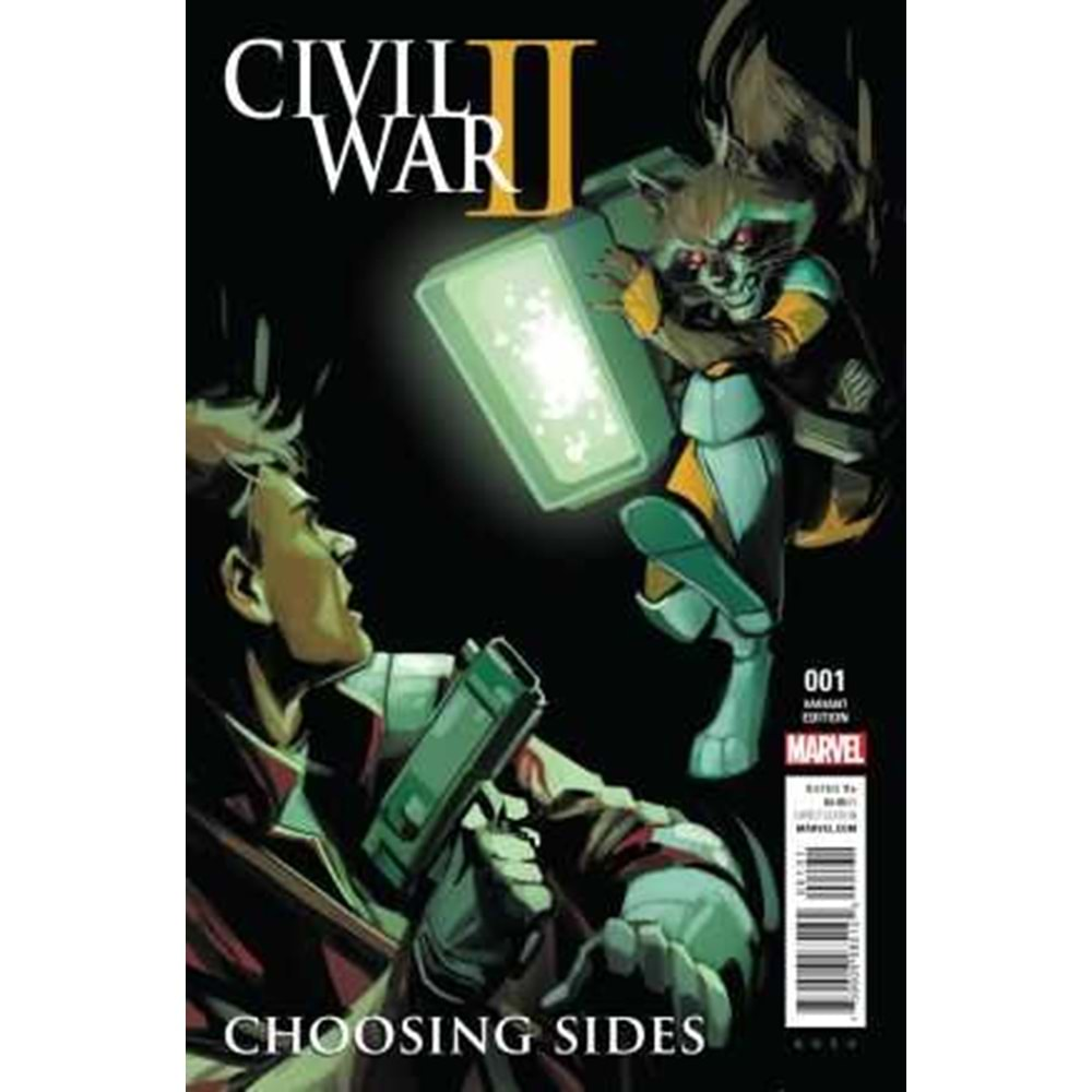 CIVIL WAR II CHOOSING SIDES # 1 1:10 ROCKET RACCOON AND STARLORD VARIANT