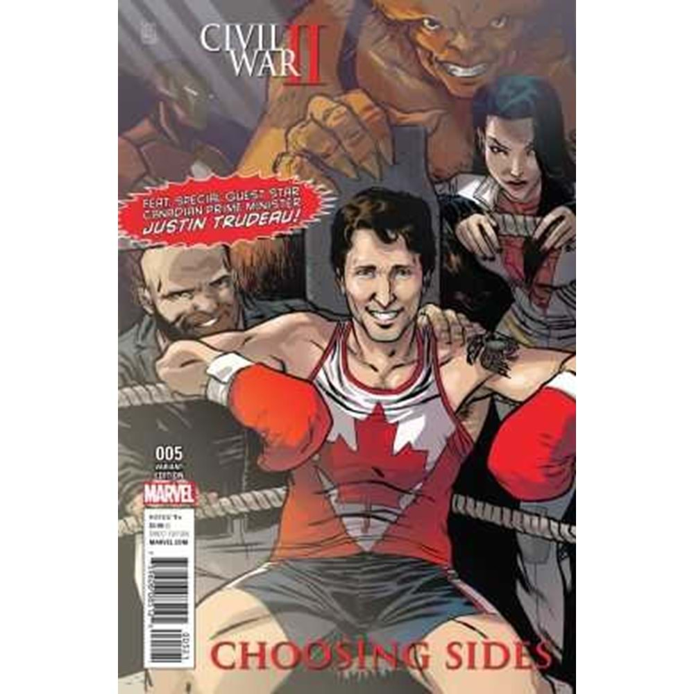 CIVIL WAR II CHOOSING SIDES # 5 JUSTIN TRUDEAU PEREZ VARIANT