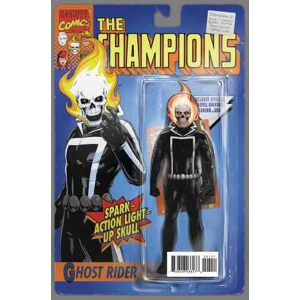 CHAMPIONS (2016) # 1 CHRISTOPHER GHOST RIDER ACTION FIGURE VARIANT