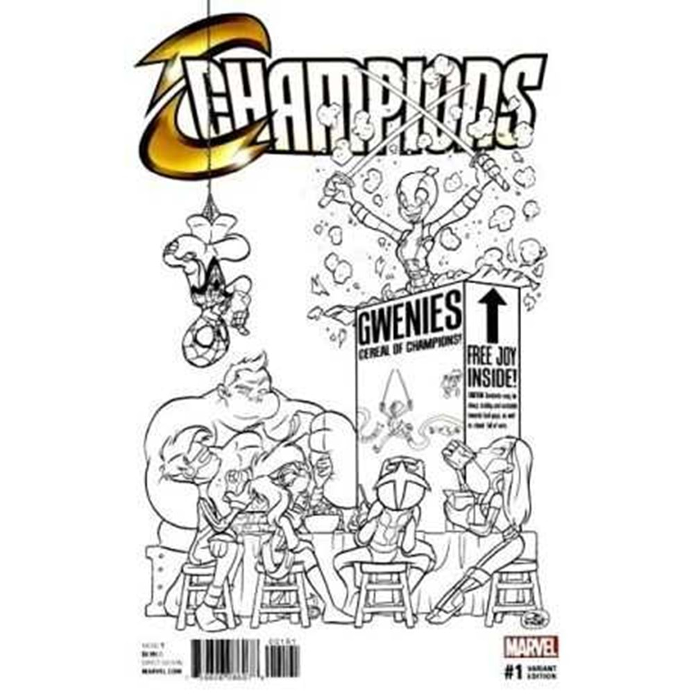 CHAMPIONS (2016) # 1 FOSGITT PARTY SKETCH VARIANT