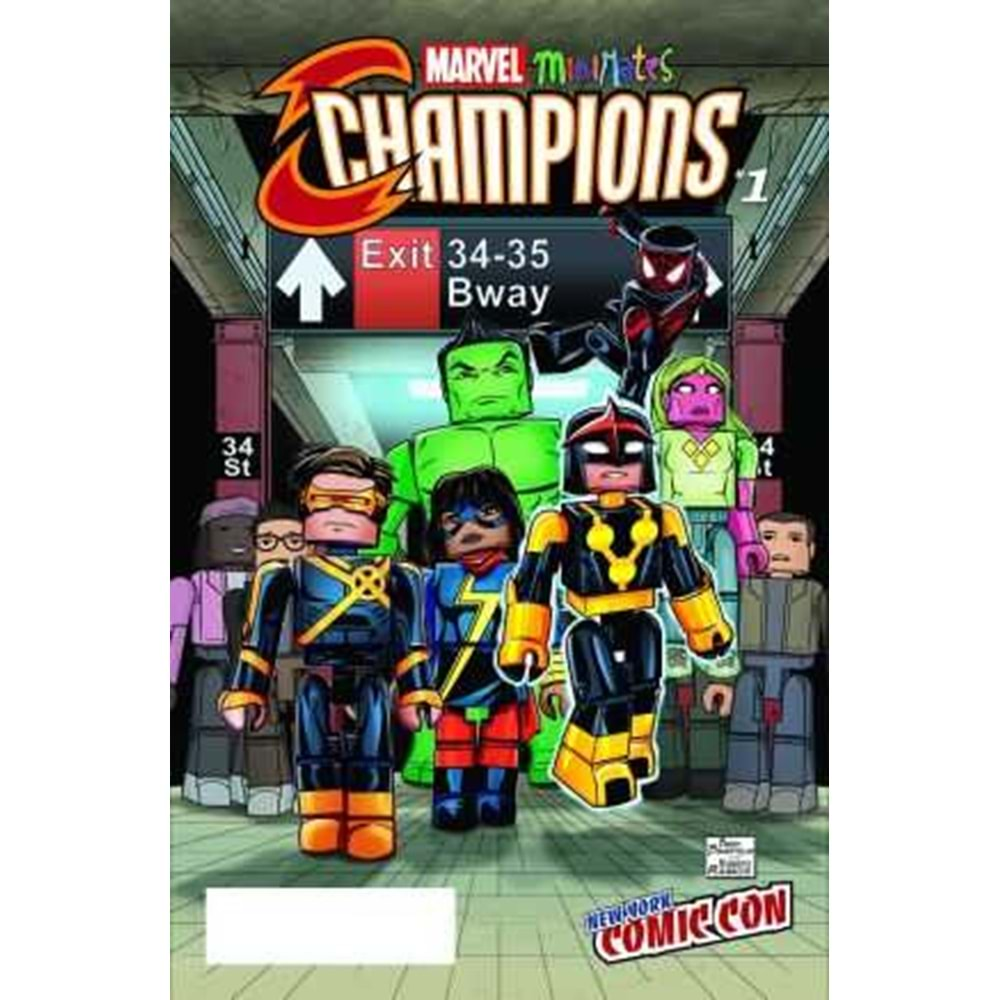 CHAMPIONS (2016) # 1 NEW YORK COMIC-CON MINIMATES VARIANT