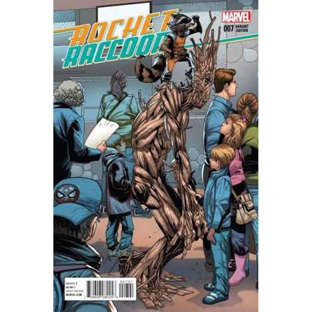 ROCKET RACCOON (2014) # 7 1:20 LARROCA WELCOME HOME VARIANT