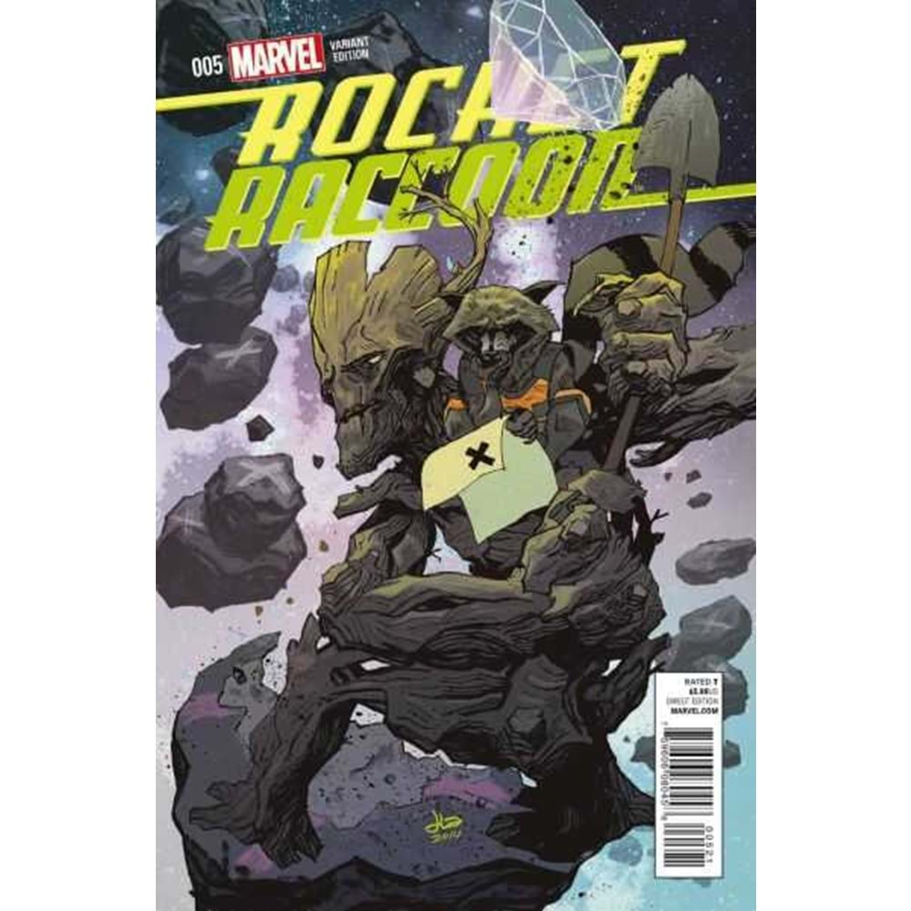 ROCKET RACCOON (2014) # 5 LATOUR ROCKET RACCOON AND GROOT VARIANT