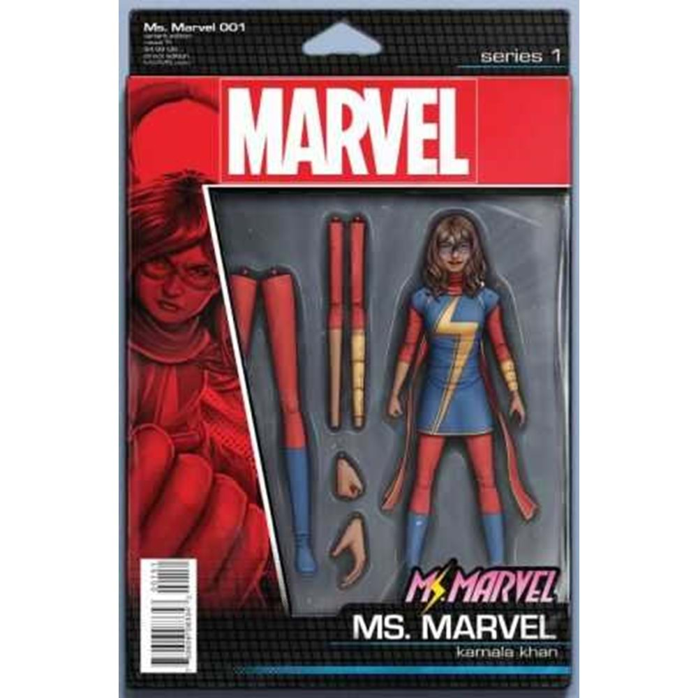 MS MARVEL (2015) # 1 CHRISTOPHER ACTION FIGURE VARIANT