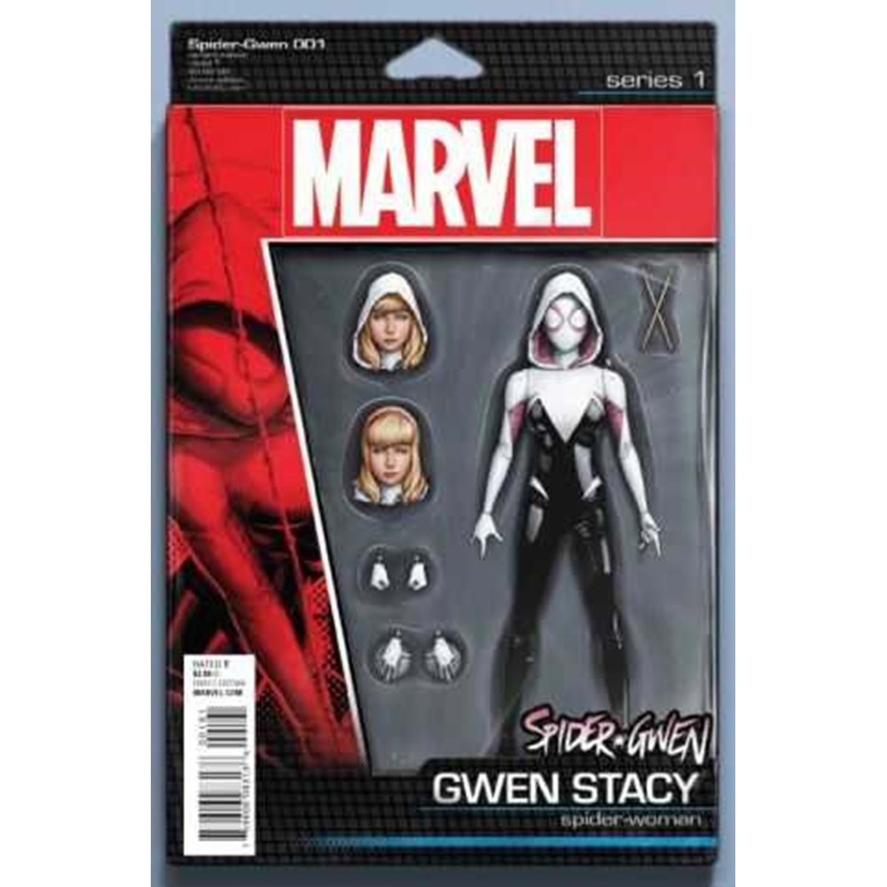 SPIDER-GWEN (2015 SECOND SERIES) # 1 CHRISTOPHER ACTION FIGURE VARIANT