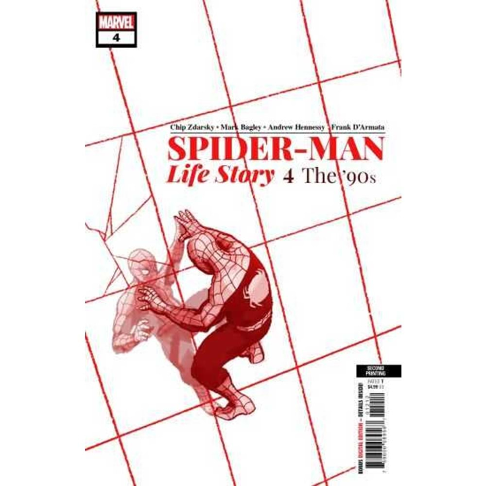 SPIDER-MAN LIFE STORY # 4 SECOND PRINTING ZDARSKY VARIANT