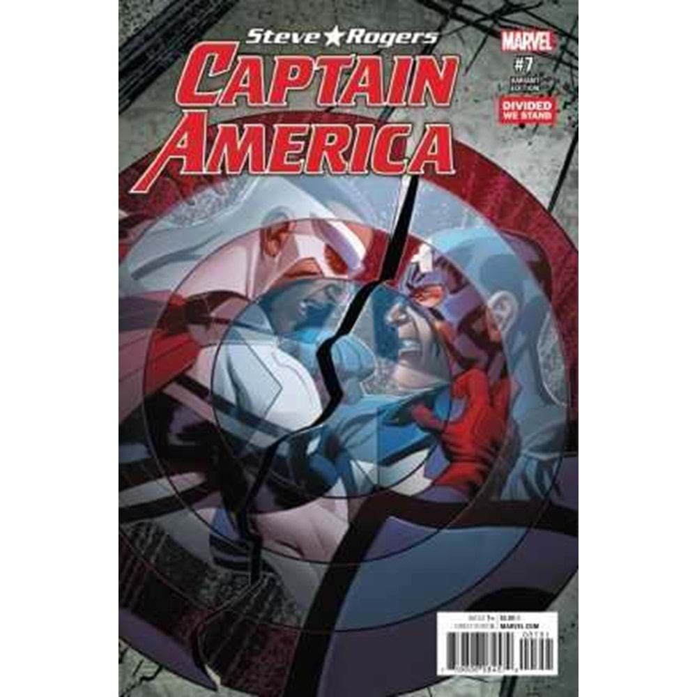 CAPTAIN AMERICA STEVE ROGERS # 7 MCKONE DEVIDED WE STAND VARIANT