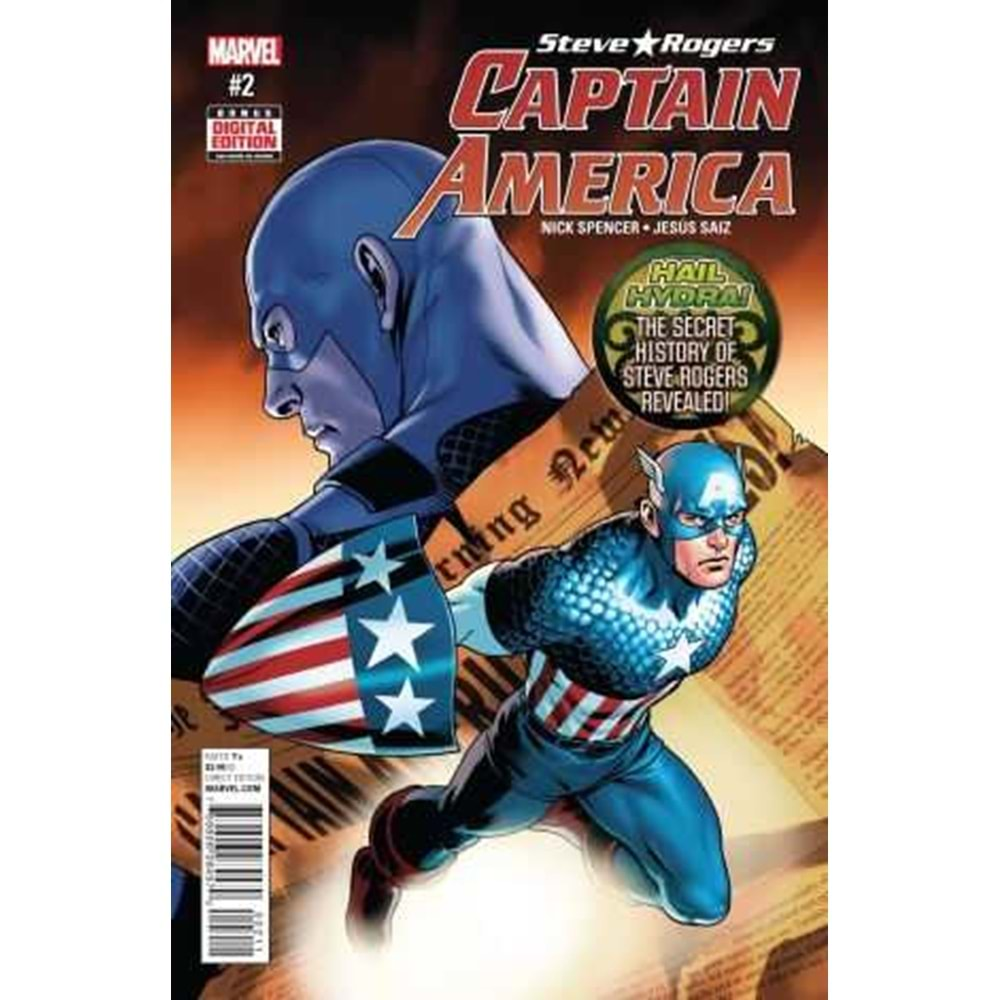 CAPTAIN AMERICA STEVE ROGERS # 2