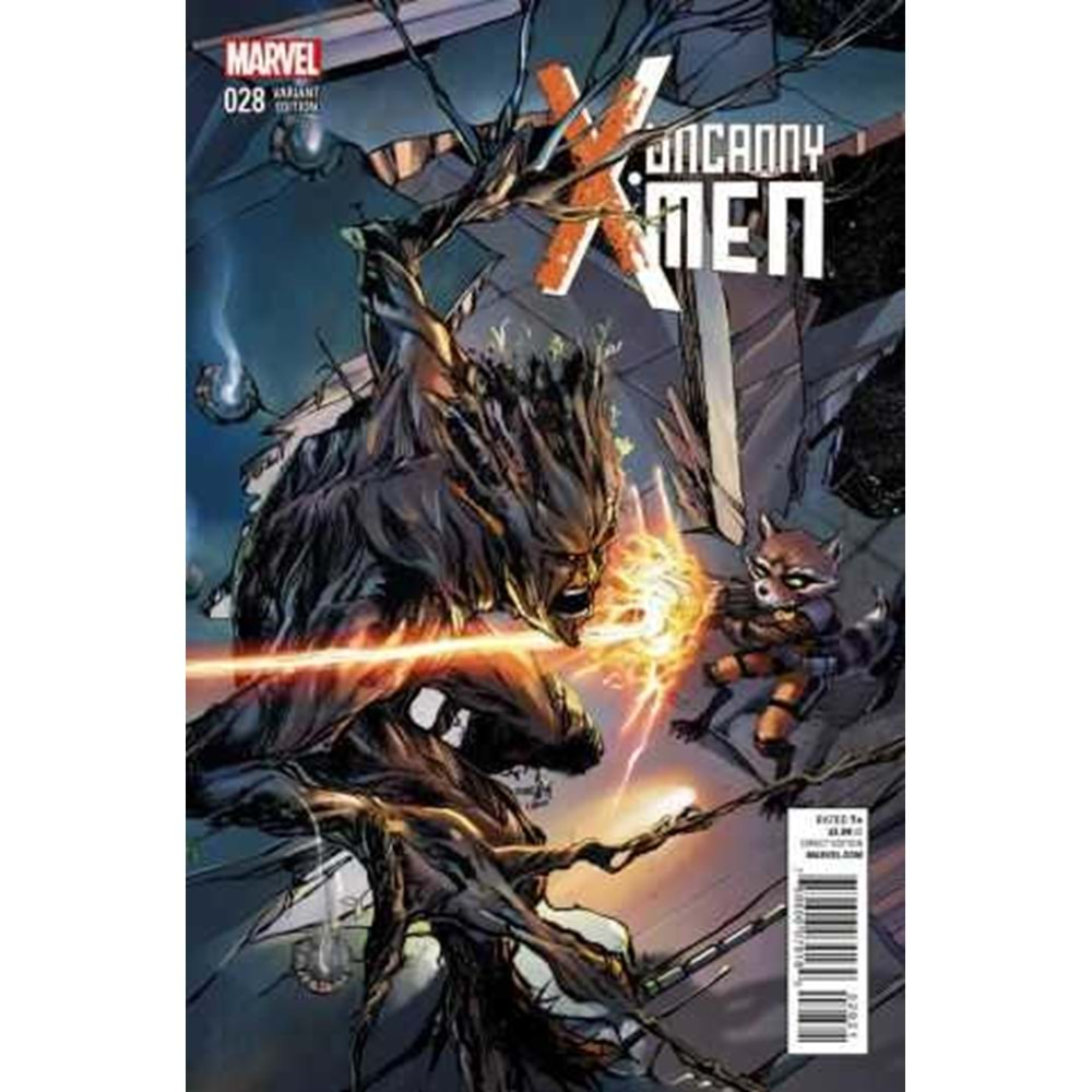 UNCANNY X-MEN (2013) # 28 ROCKET RACCOON AND GROOT VARIANT