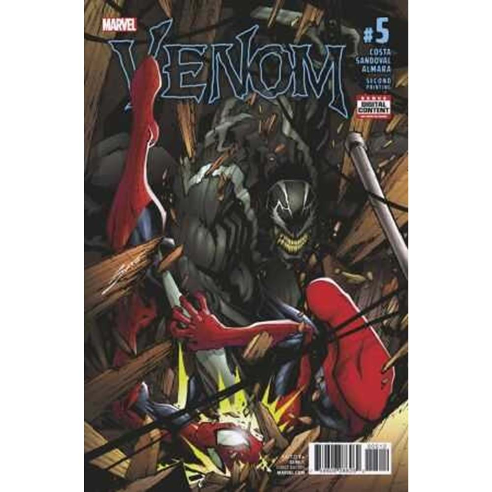 VENOM (2017) # 5 SECOND PRINTING