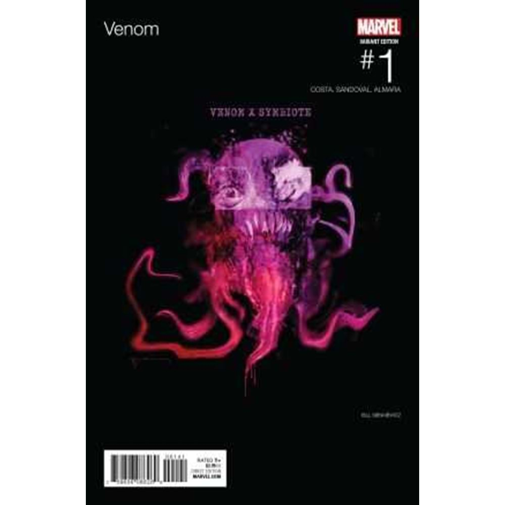 VENOM (2017) # 1 SIENKIEWICZ HIP HOP VARIANT