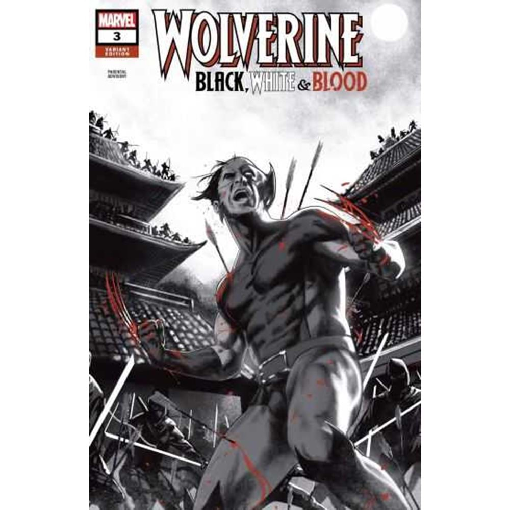 WOLVERINE BLACK WHITE & BLOOD # 3 1:25 CLARKE VARIANT