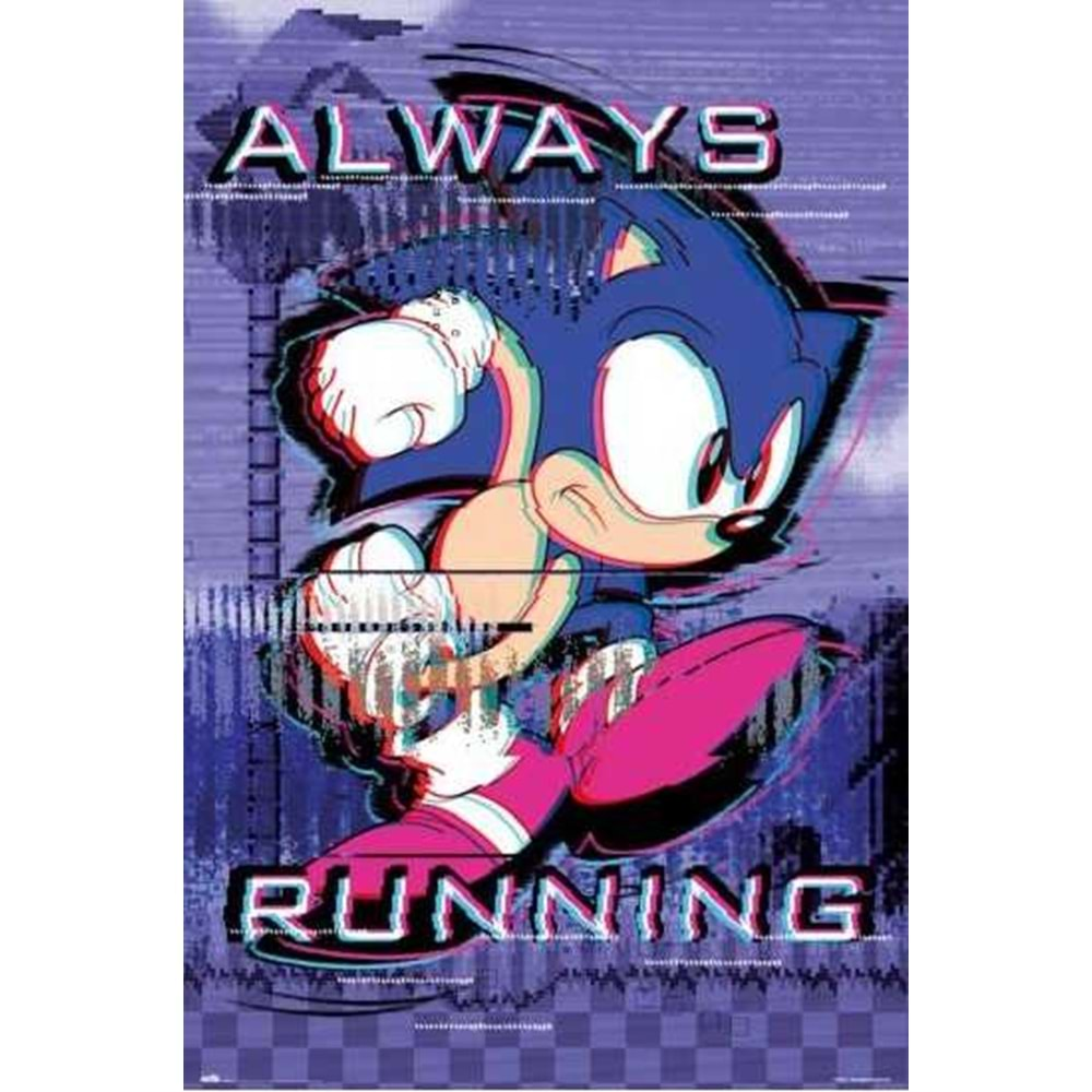 SONIC ALWAYS RUNNING POSTER