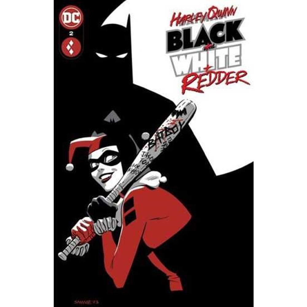 HARLEY QUINN BLACK WHITE REDDER # 2 (OF 6) COVER A CHRIS SAMNEE