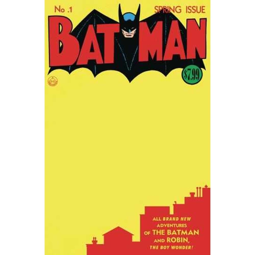 BATMAN # 1 FACSIMILE EDITION COVER C BLANK VARIANT