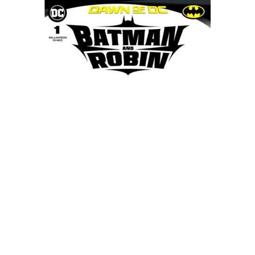 BATMAN AND ROBIN (2023) # 1 COVER D BLANK CARD STOCK VARIANT