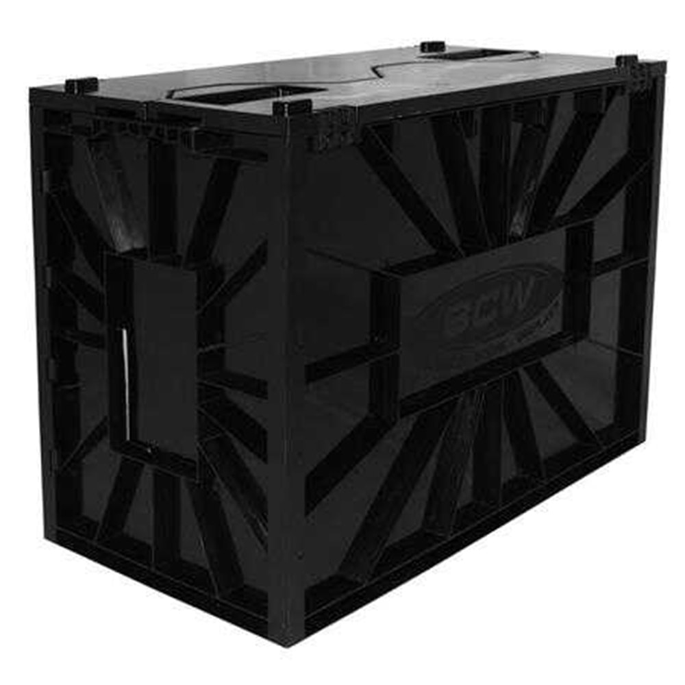 BCW PLASTIC COMIC SHORT BOX BLACK