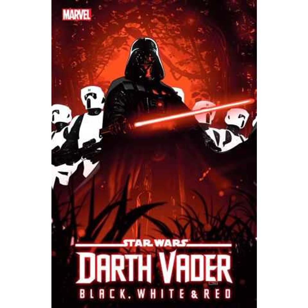 STAR WARS DARTH VADER BLACK WHITE & RED # 4