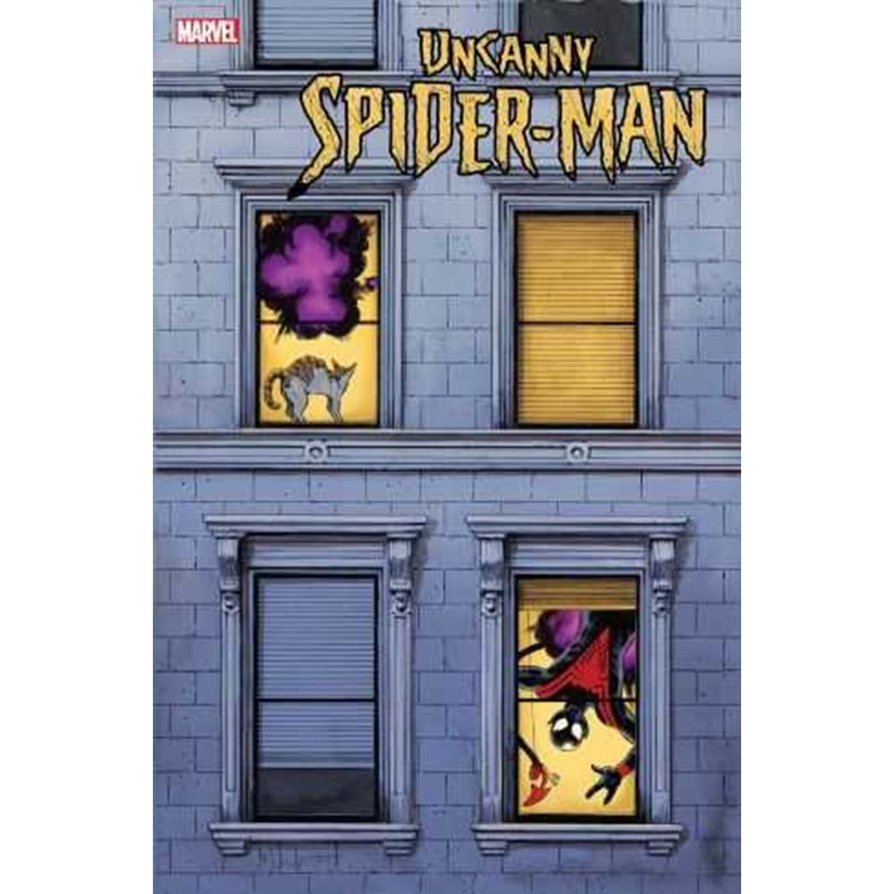 UNCANNY SPIDER-MAN # 1 DAVE WACHTER WINDOWSHADES VARIANT