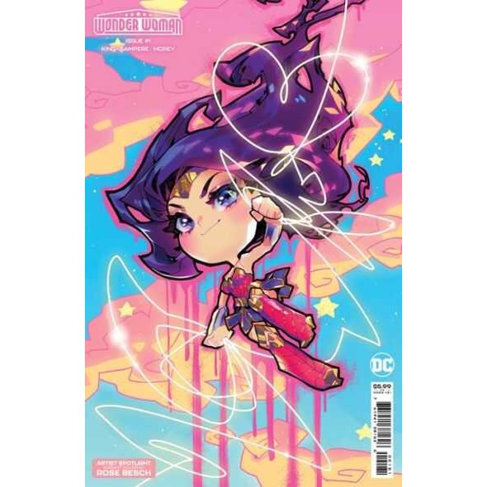 WONDER WOMAN (2023) # 1 COVER D ROSE BESCH CREATOR CARD STOCK VARIANT