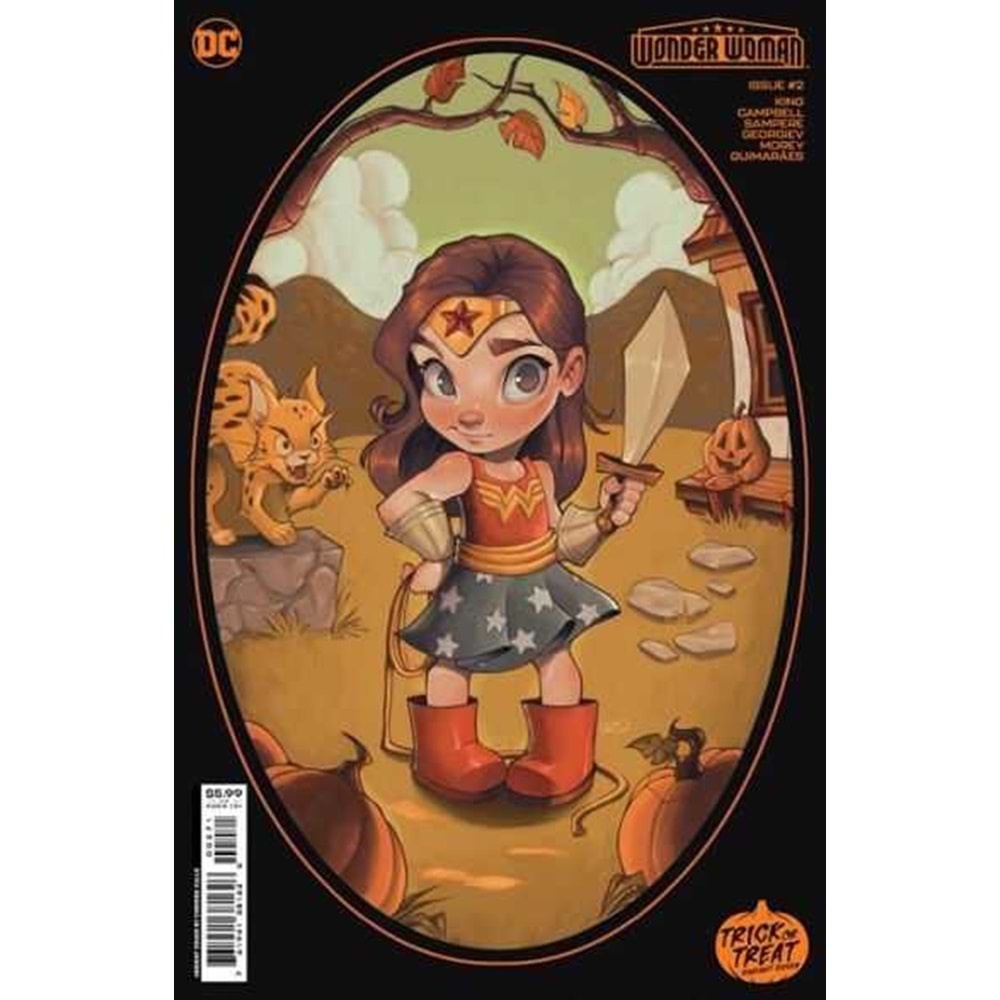 WONDER WOMAN (2023) # 2 COVER G CHRISSIE ZULLO TRICK OR TREAT CARD STOCK VARIANT