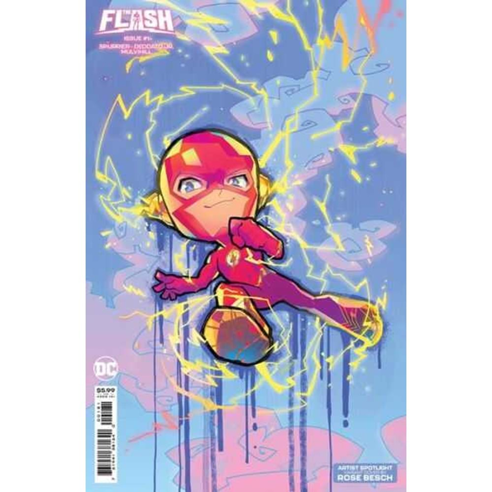 FLASH (2023) # 1 COVER D ROSE BESCH CREATOR CARD STOCK VARIANT