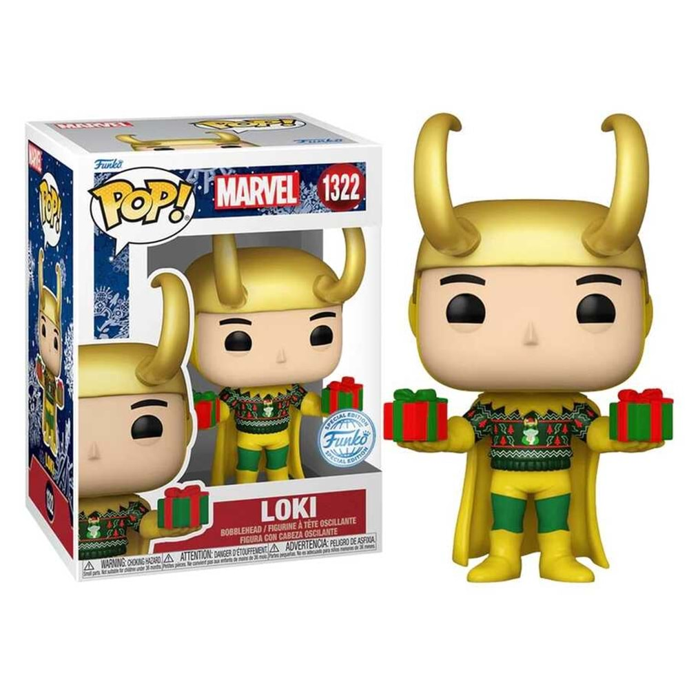 FUNKO POP MARVEL LOKI WITH SWEATHER METALLIC EDITION