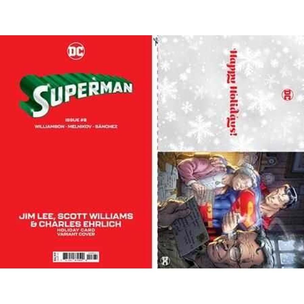 SUPERMAN (2023) # 8 COVER D JIM LEE DC HOLIDAY CARD SPECIAL EDITION VARIANT