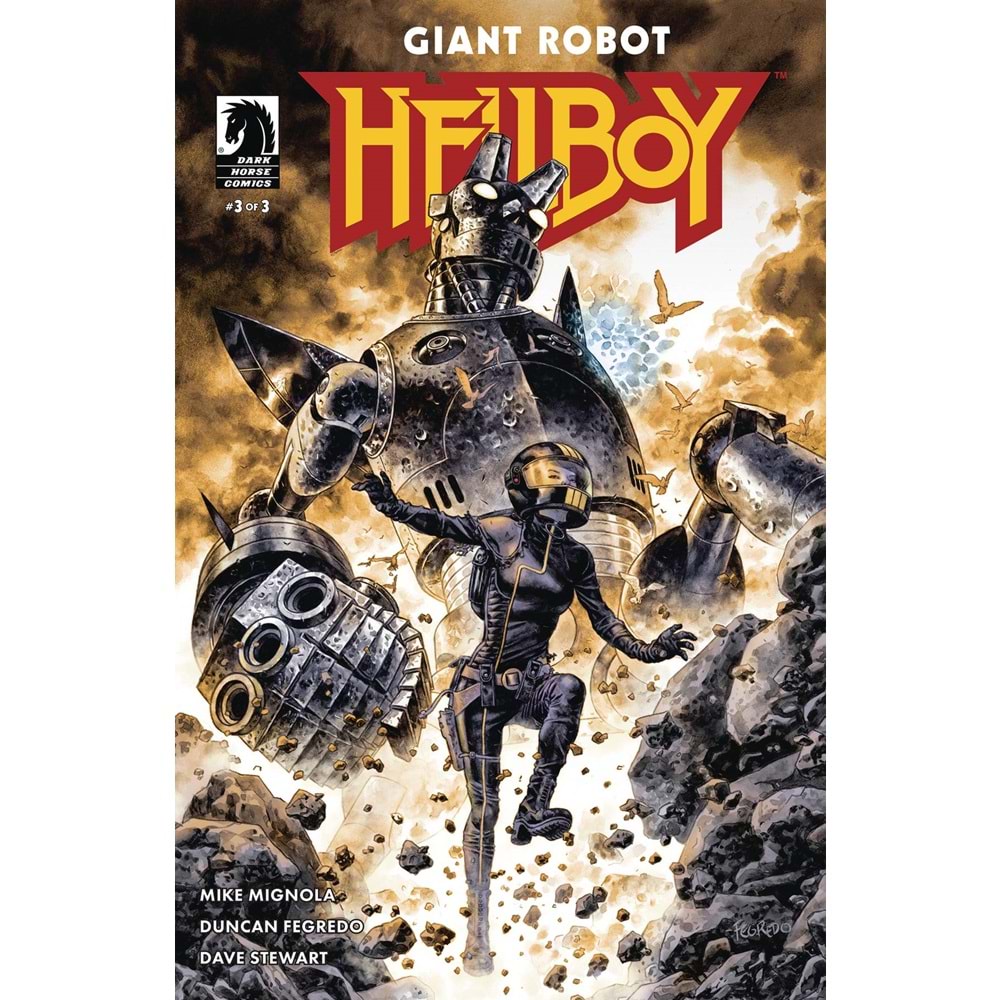 GIANT ROBOT HELLBOY #3 COVER A FEGREDO