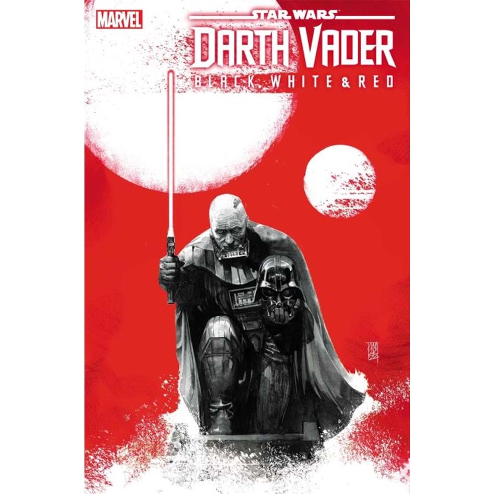 STAR WARS DARTH VADER BLACK WHITE & RED # 1
