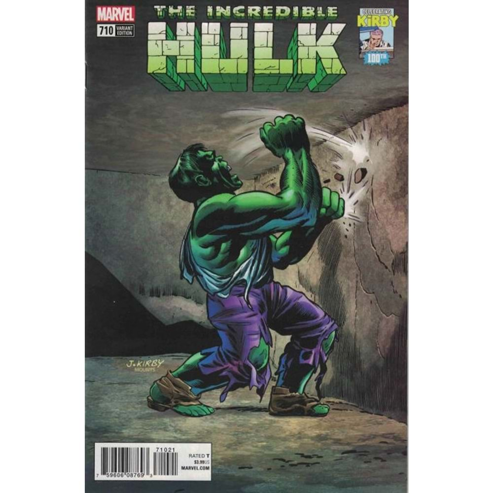 INCREDIBLE HULK (2017) # 710 1:10 KIRBY 100TH VARIANT