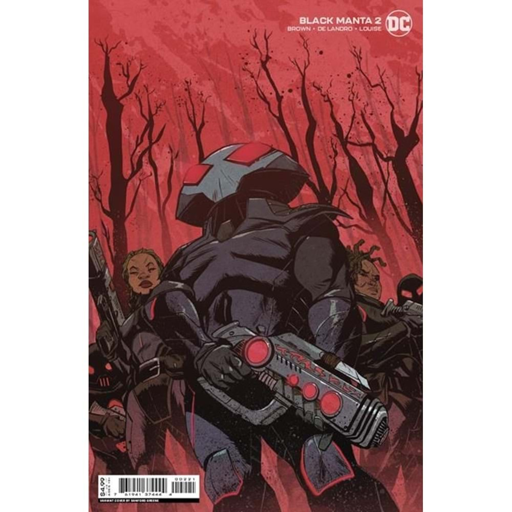 BLACK MANTA # 2 (OF 6) COVER B SANFORD GREENE CARD STOCK VARIANT