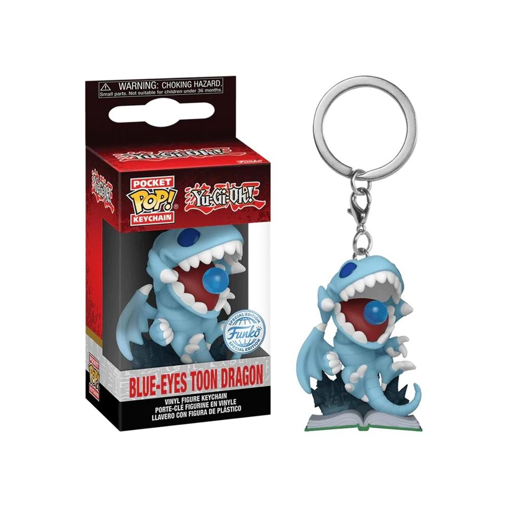 FUNKO POP YUGIOH BLUE EYES TOON DRAGON KEYCHAIN