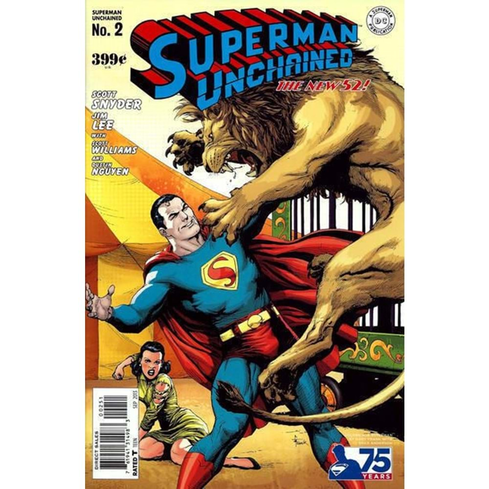 SUPERMAN UNCHAINED # 2 1:75 75TH ANNIVERSARY GOLDEN AGE GARY FRANK VARIANT