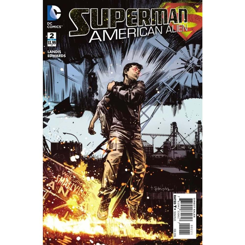 SUPERMAN AMERICAN ALIEN # 2 1:25 TOMMY LEE EDWARDS VARIANT