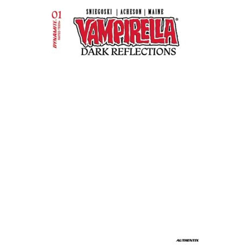 VAMPIRELLA DARK REFLECTIONS # 1 COVER H BLANK VARIANT