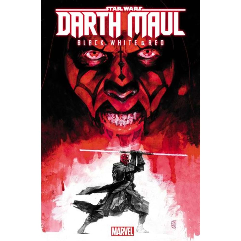 STAR WARS DARTH MAUL BLACK WHITE RED # 1