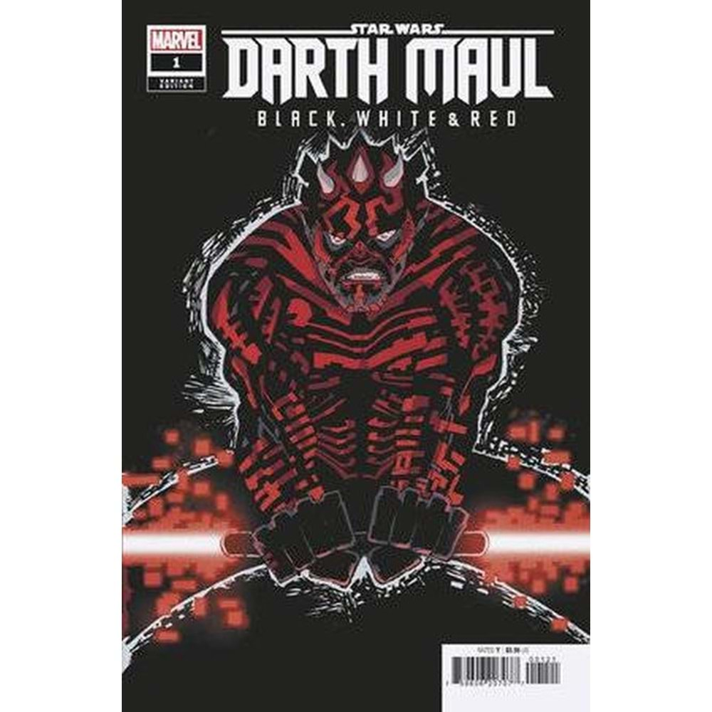 STAR WARS DARTH MAUL BLACK WHITE RED # 1 FRANK MILLAR VARIANT