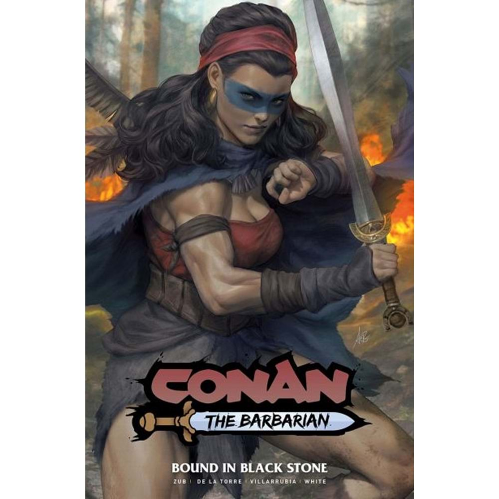 CONAN THE BARBARIAN (2023) VOL 1 BOUND IN BLACK STONE DM ARTGERM COVER