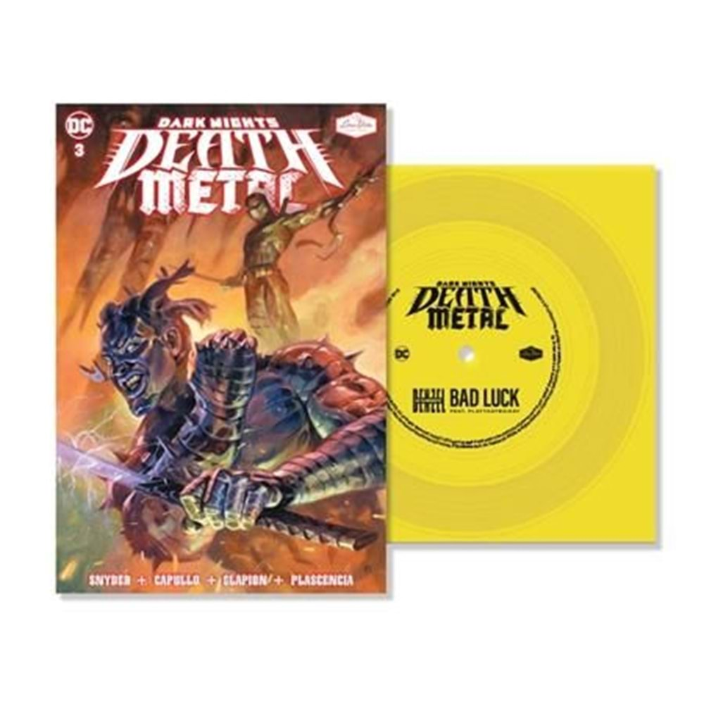 DARK NIGHTS DEATH METAL # 3 SOUNDTRACK SPECIAL EDITION DENZEL CURRY WITH FLEXI SINGLE FEATURING BAD LUCK