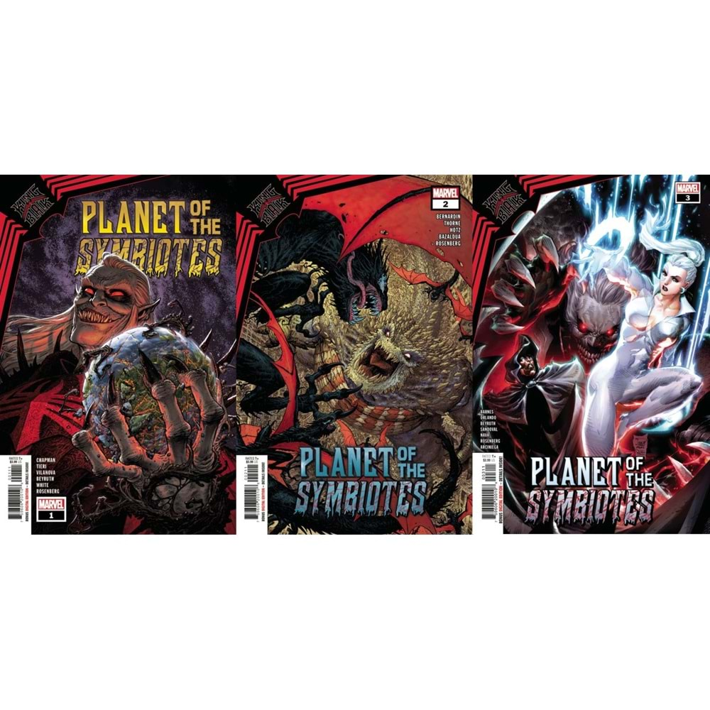 KING IN BLACK PLANET OF THE SYMBIOTES # 1-3 TAM SET