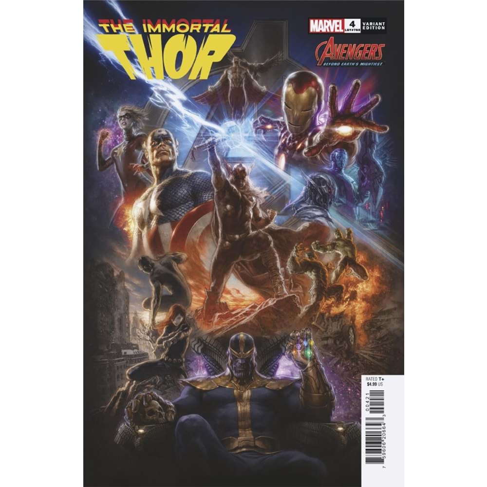 IMMORTAL THOR # 4 MAURO CASCIOLI AVENGERS 60TH ANNIVERSARY VARIANT